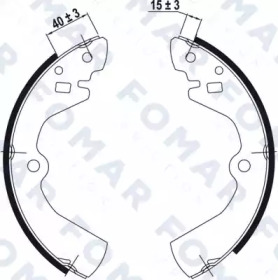 Комлект тормозных накладок FOMAR Friction FO 0453